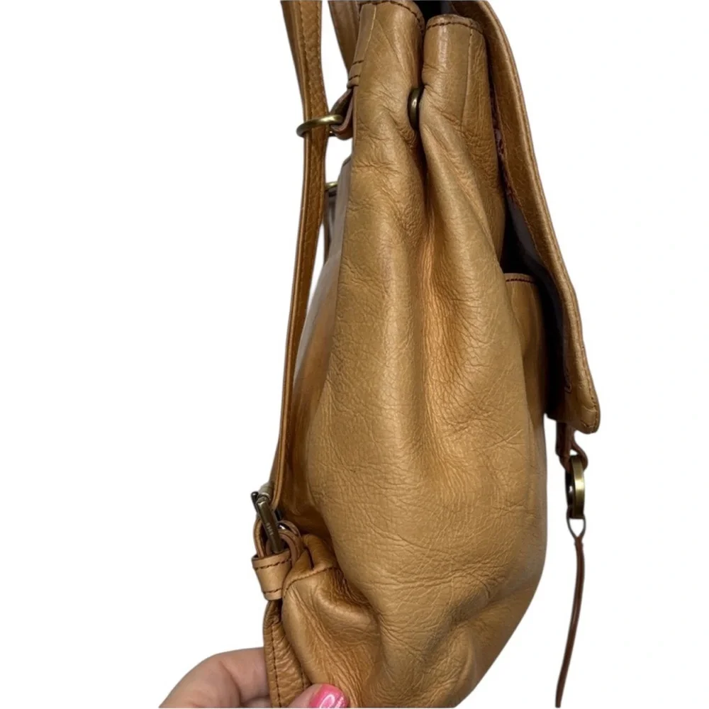 Hobo International Bridge Convertible Yellow Leather Backpack BLEMISH